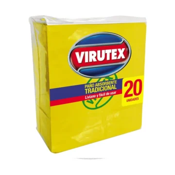 PAÑO ABSORVENTE AMARILLO X20 UNDS VIRUTEX